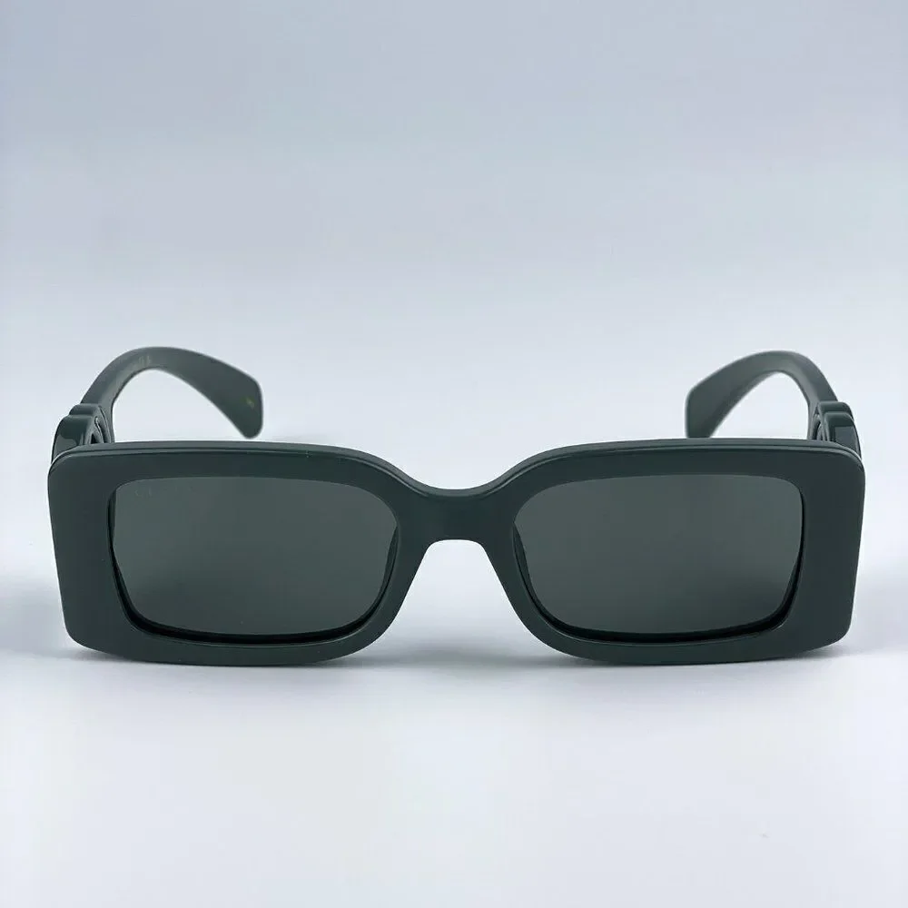 NEW Gucci GG1325S 003 Grey Smoke Grey Rectangle Women Sunglasses - Picture 5 of 14